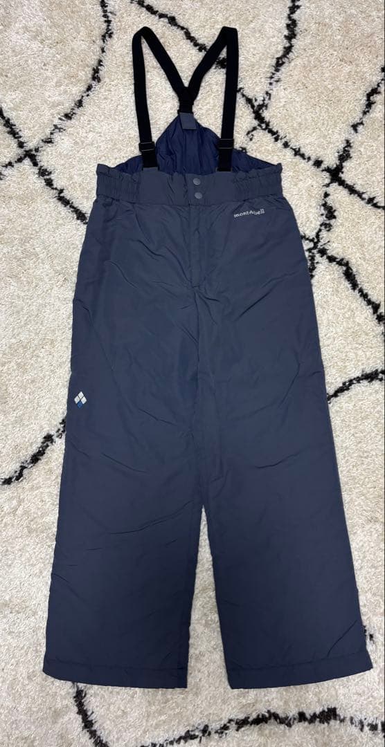 極美品＊モンベル パウダーライト ジャケット・ビブ スキーウェア上下セット150