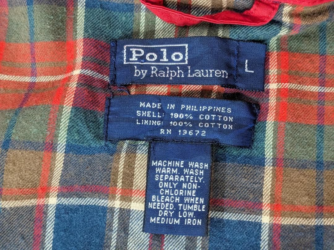 ラルフローレン/80s～90s/ヴィンテージ/ハリントンジャケット/裏地チェック