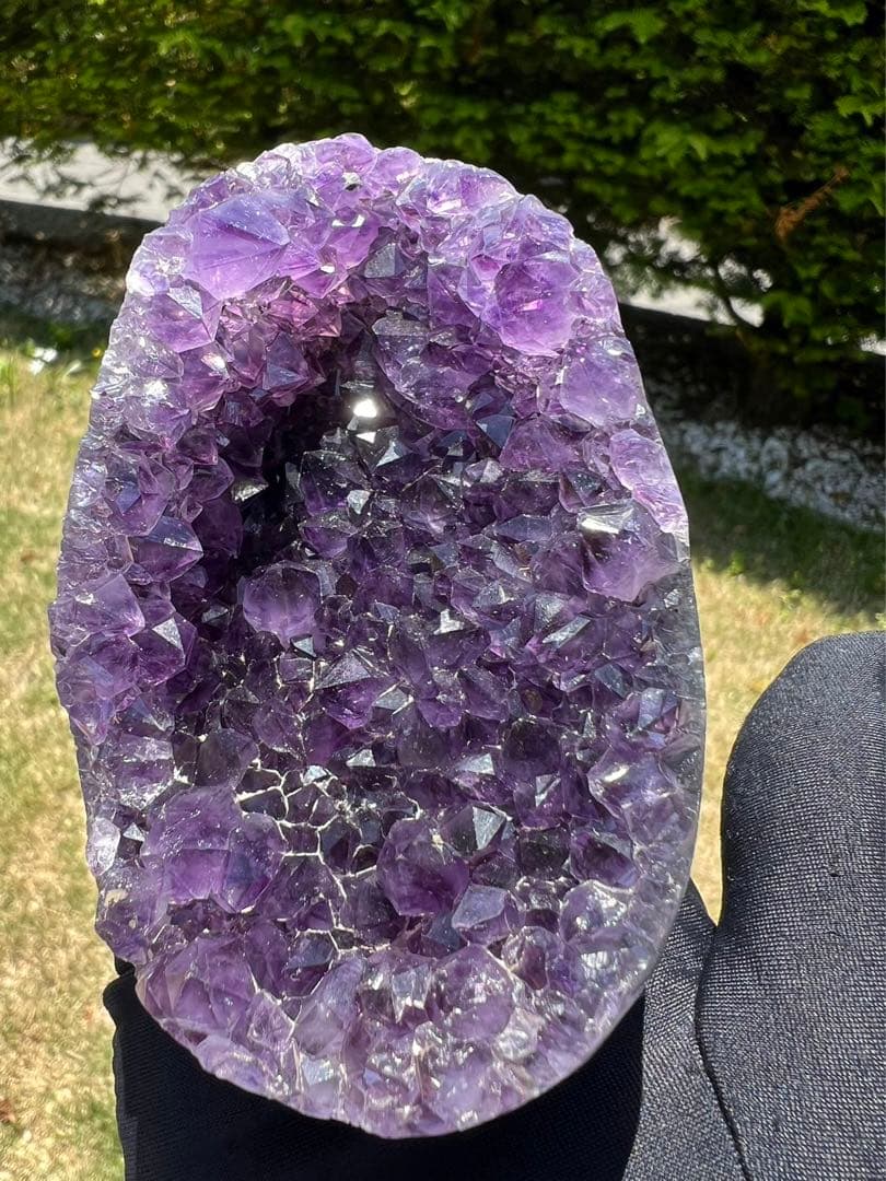 A588 高品質アメジストドーム パワーストーン 紫水晶 天然石 置き物