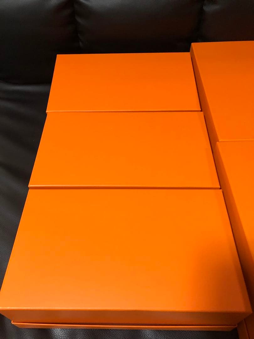 エルメス　シューズ空箱　保存袋　付属品　ポリード27対応　オレンジボックス080
