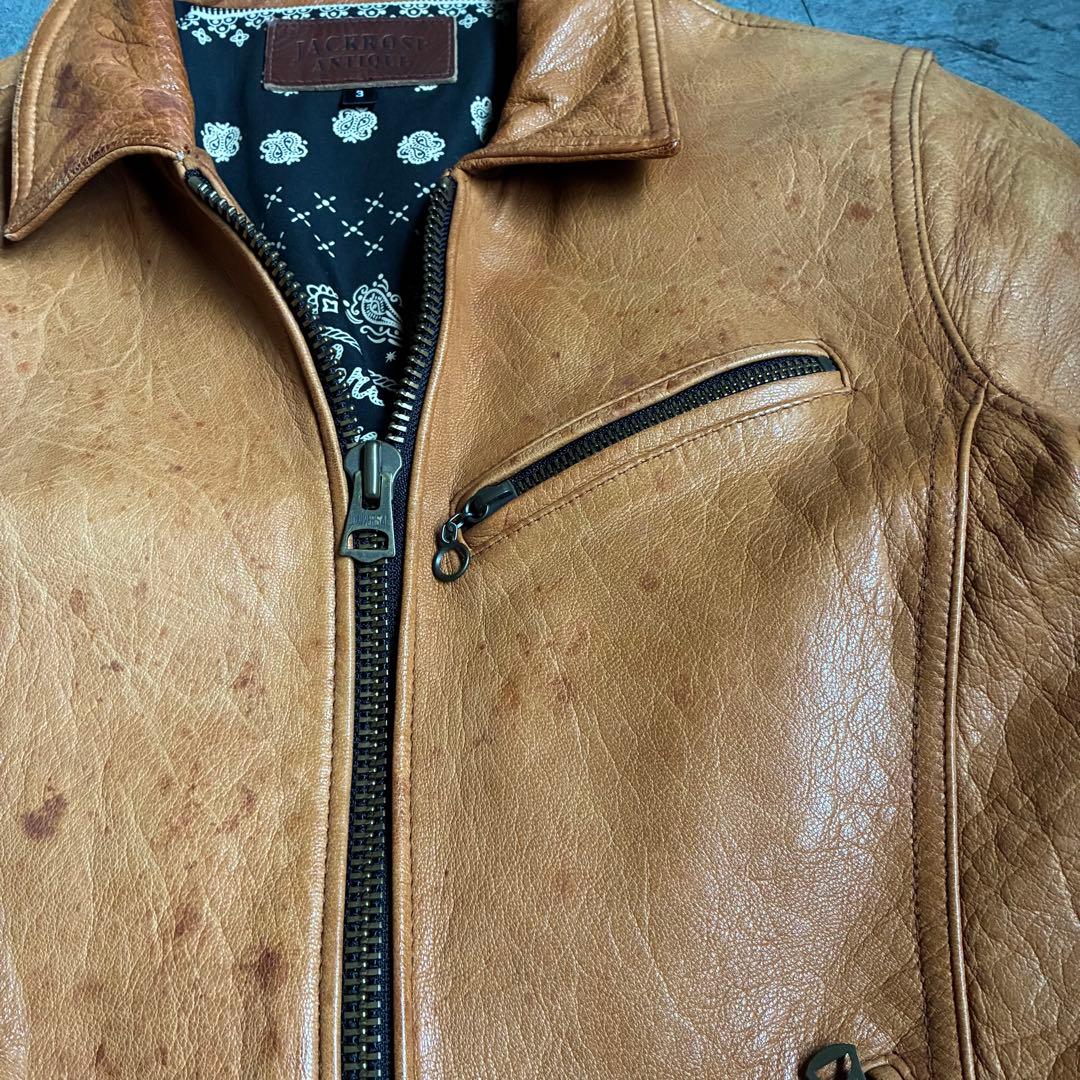 00s JACKROSE シングルライダースジャケット 山羊革 お兄系 y2k