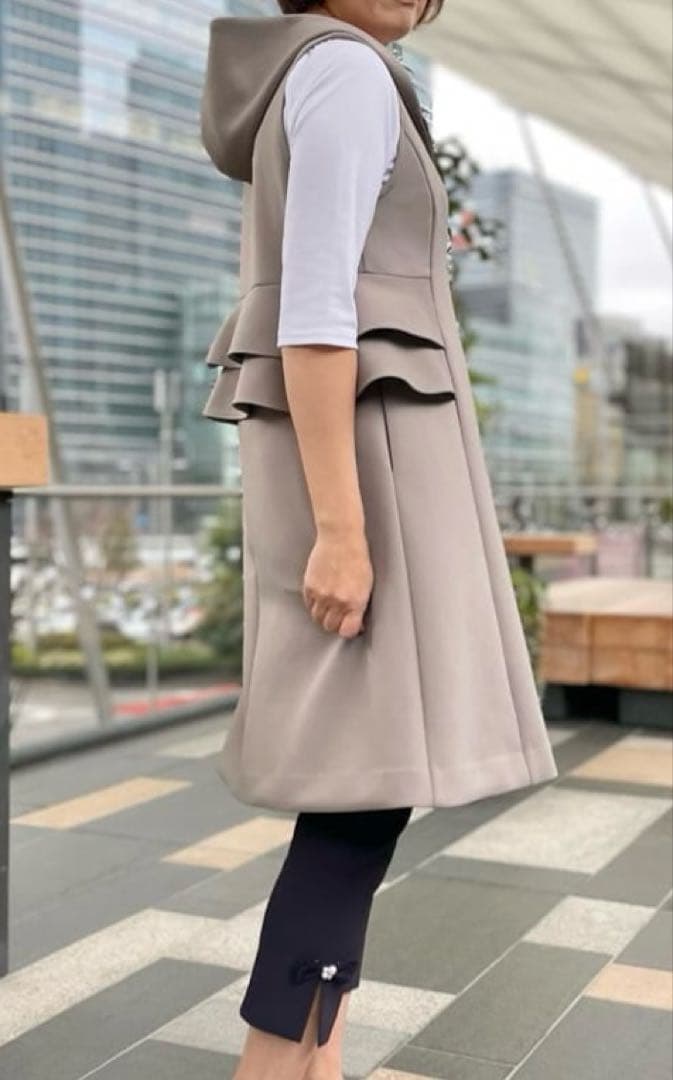 tobechic大きいサイズ44♥︎ダンボールニットロングジレ