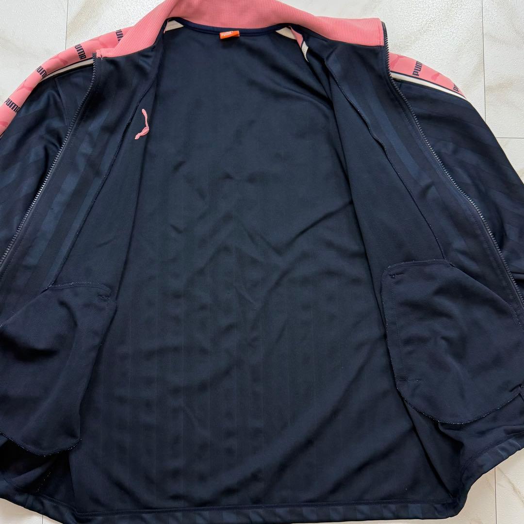 PUMA プーマ セットアップ でかロゴ ピンク×ネイビー 上下