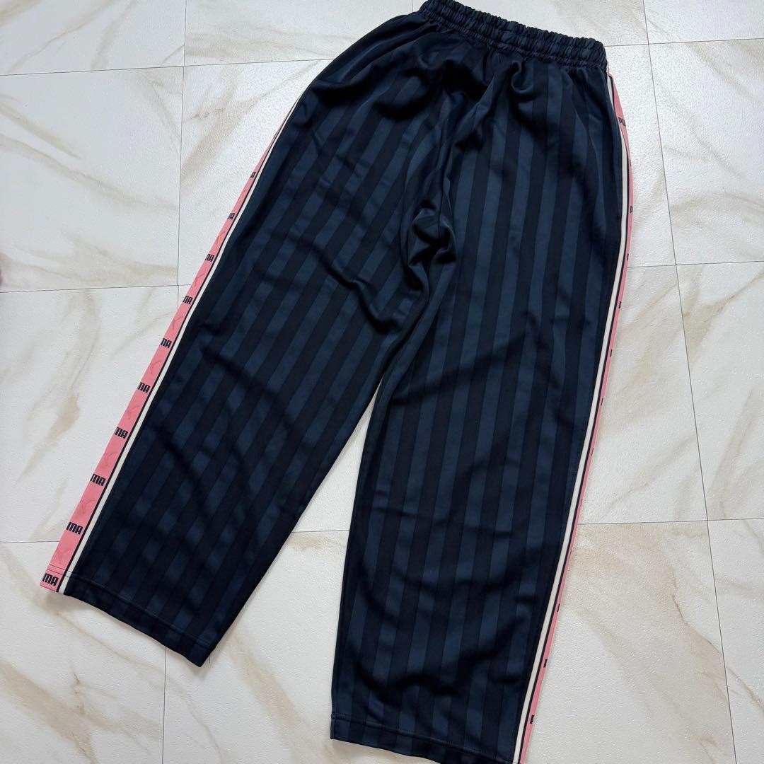 PUMA プーマ セットアップ でかロゴ ピンク×ネイビー 上下