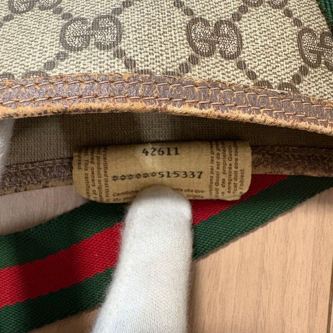 GUCCI グッチ GG柄 キャンバス シェリーライン トートバッグ A4可