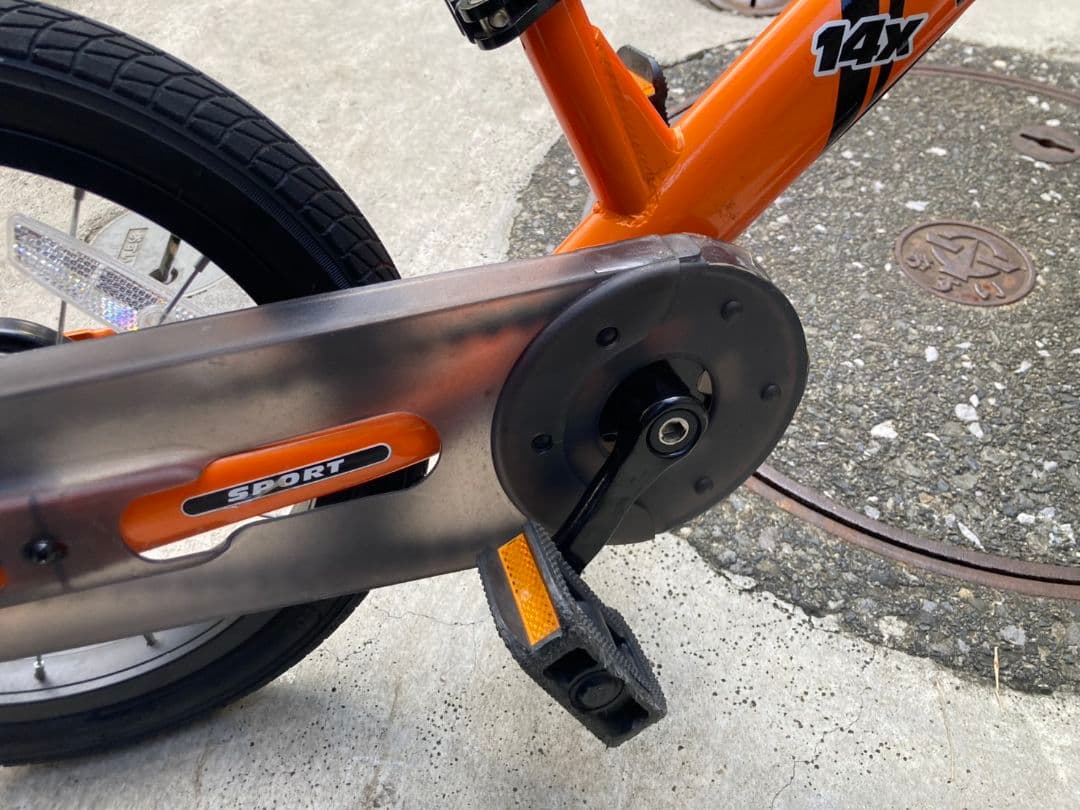 値下げしました！美品！ STRIDER 14x オレンジ 梱包発送たのメル便