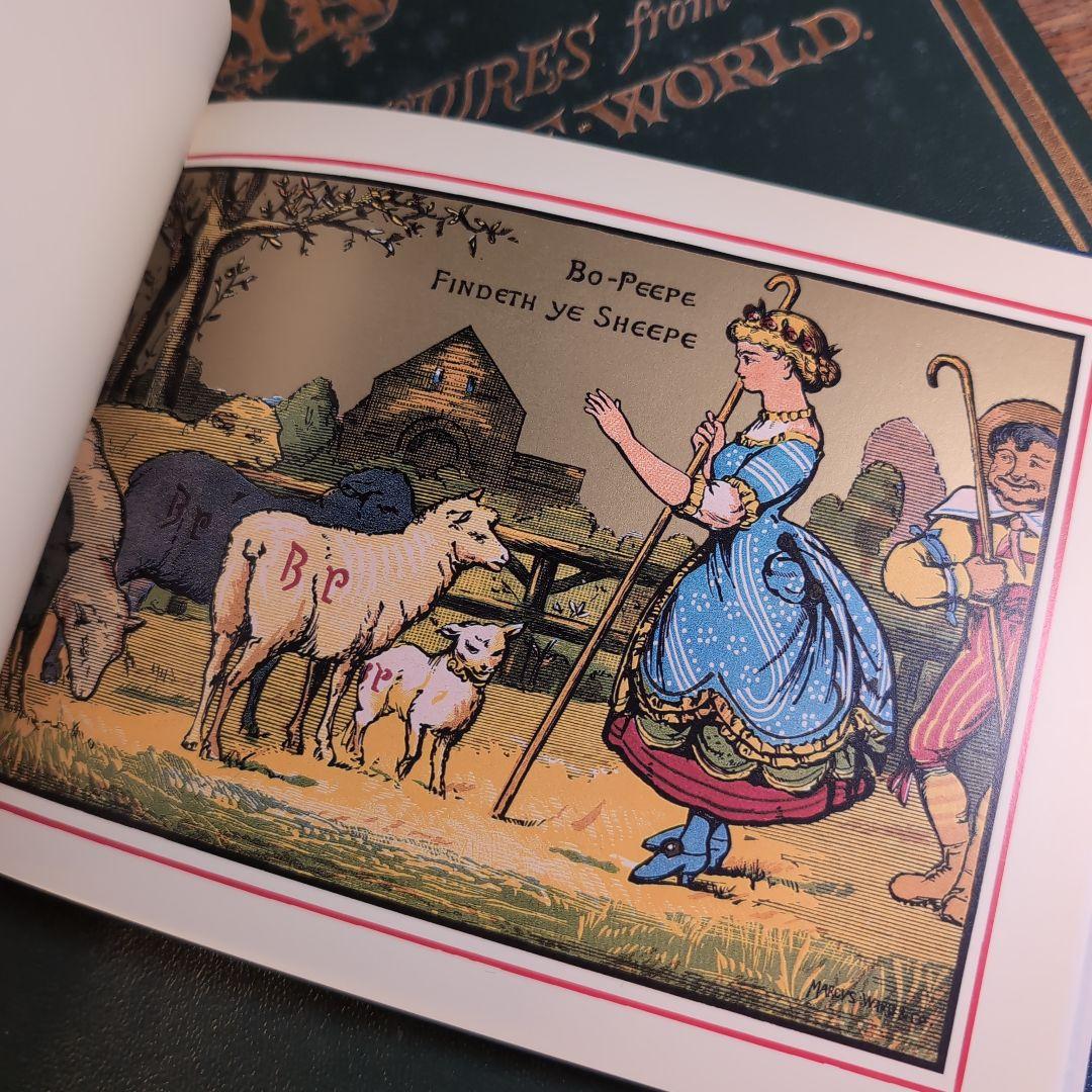 彩飾版わらべうた　妖精の国　オズボーンコレクション　アンティーク絵本