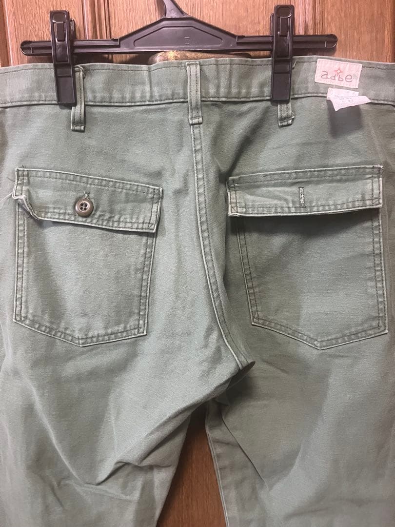USA製 adbe ベイカーパンツ W33L32 カーキ 90s y2k