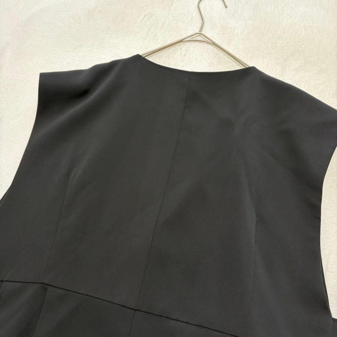 美品♪LAVEANGE ラビアンジェ プリーツペプラムベスト 大きいサイズ 5L