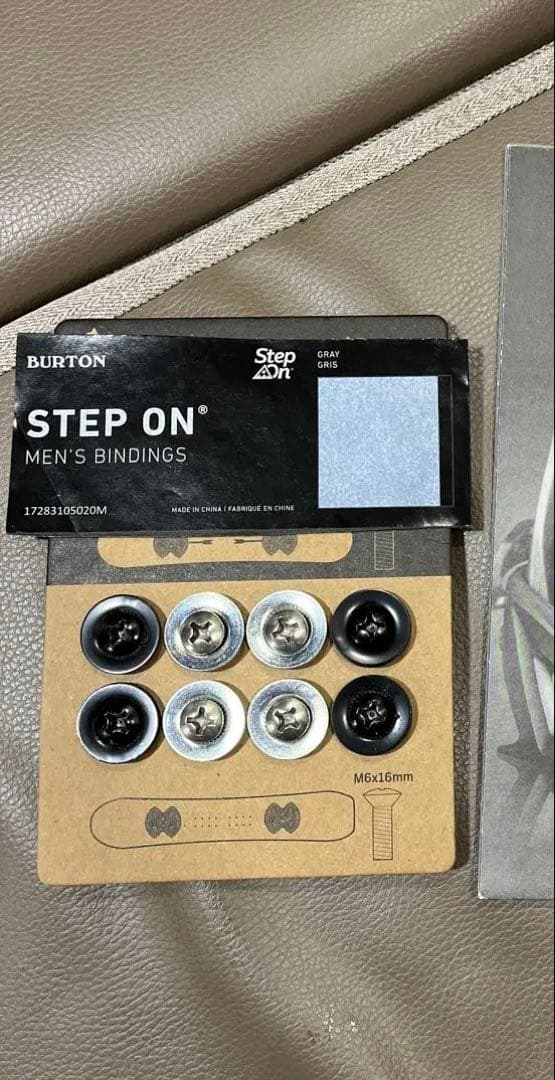 Burton stepon スノーボード ビンディング ホワイト（M）