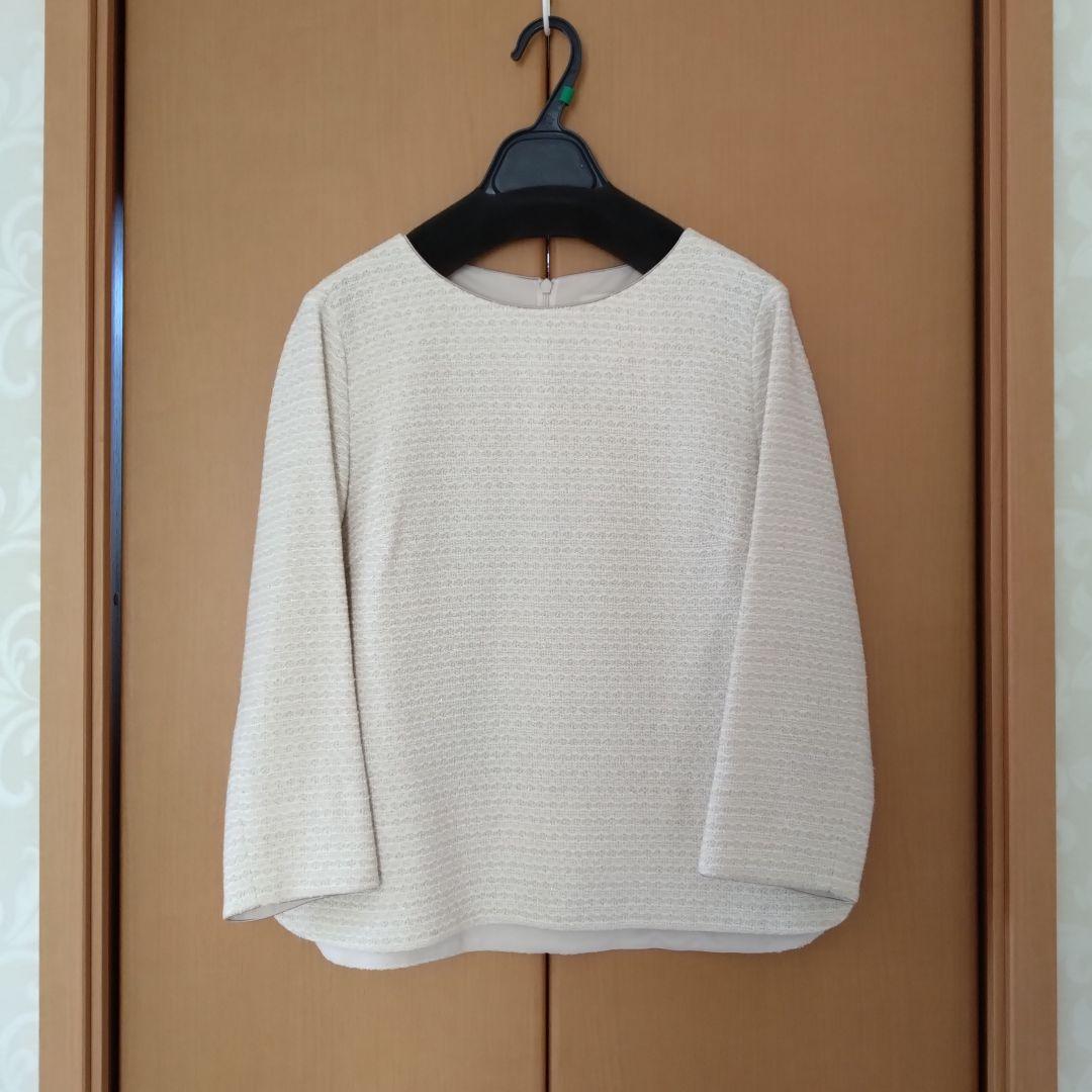 ★未使用★自由区 38 ツイード ブラウス トップス カットソー セレモニー ③