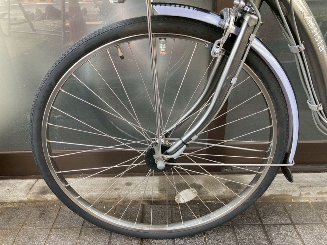 中古電動自転車 ブリヂストン アシスタ 26インチ シルバー 横浜 №3709