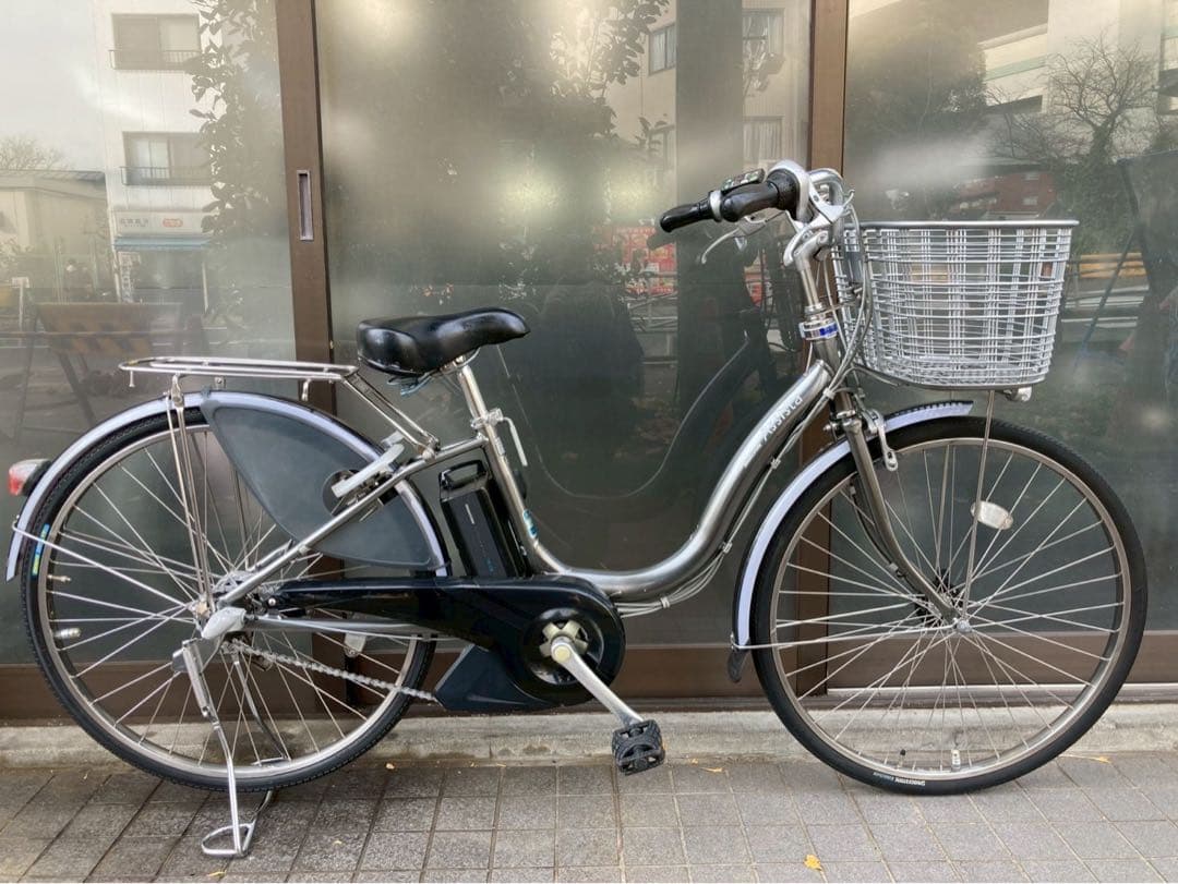 中古電動自転車 ブリヂストン アシスタ 26インチ シルバー 横浜 №3709