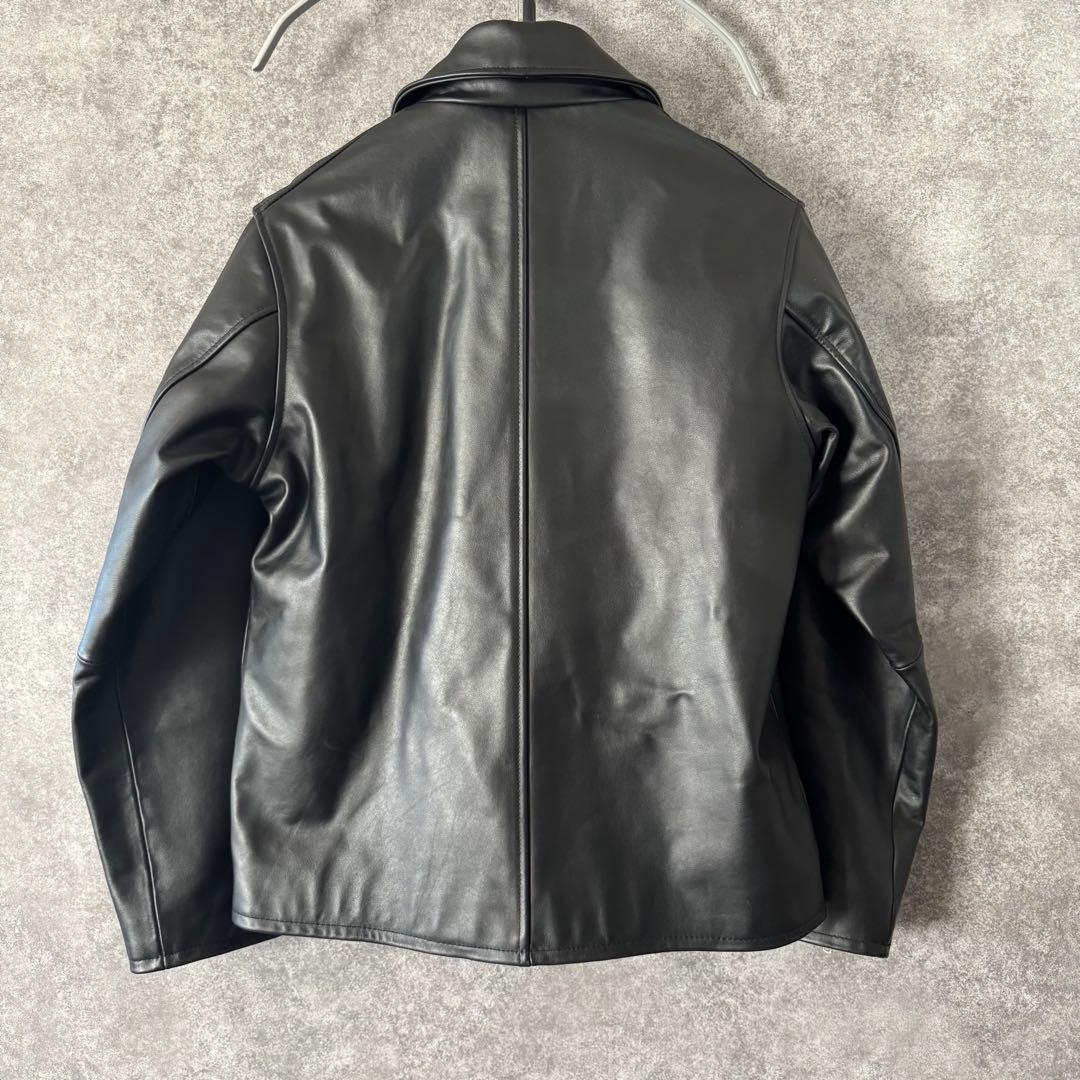 sourcream サワークリーム　レザージャケット　ブラック　牛革　カウレザー