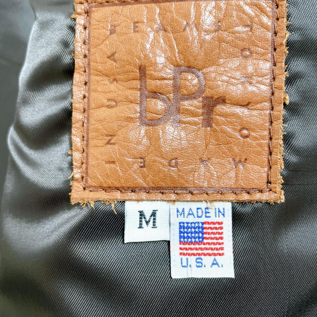 【美品】USA製 ビームスプラス レザーライダースジャケットTALONジップ M