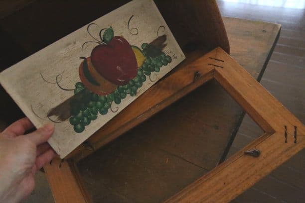 (値引き)木製のブレッドケース