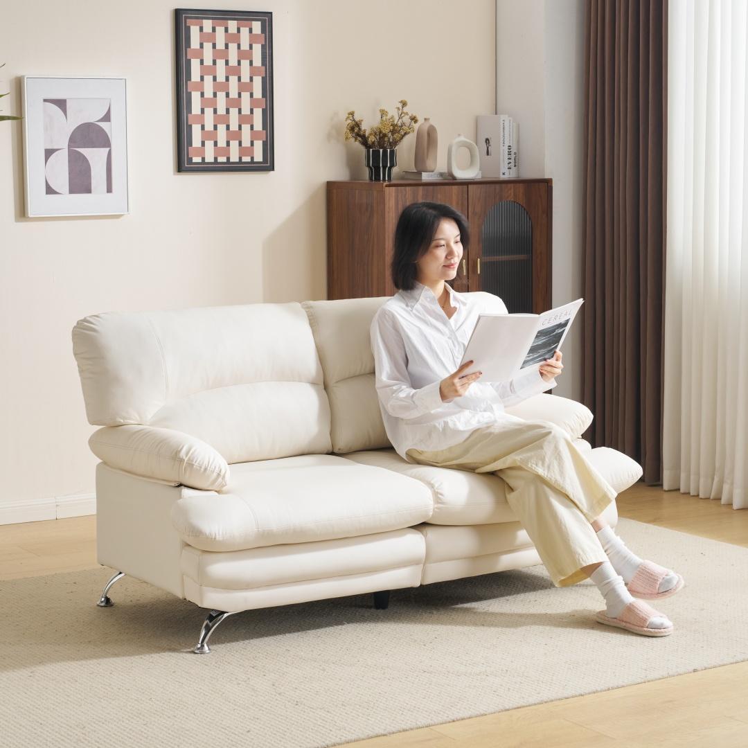 超人気！ソファー ソファ 2人掛け 幅155cm 2人掛け 北欧 WHITE