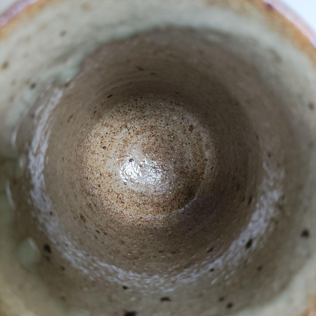 長森慶　麦わら湯呑　朝日焼　唐津焼