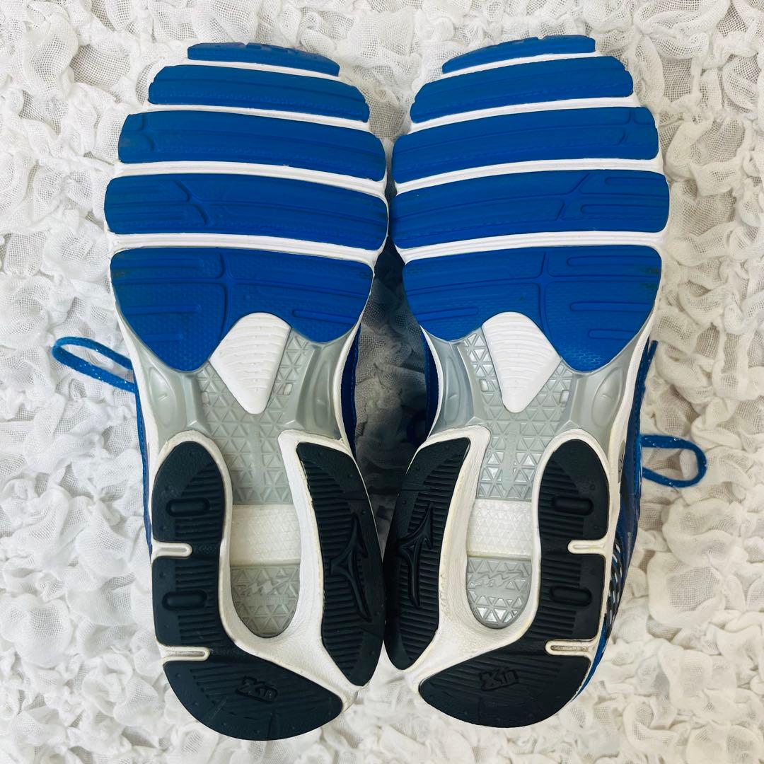 MIZUNOミズノランニングシューズ26青ブルー軽量メッシュ陸上マラソン完売品