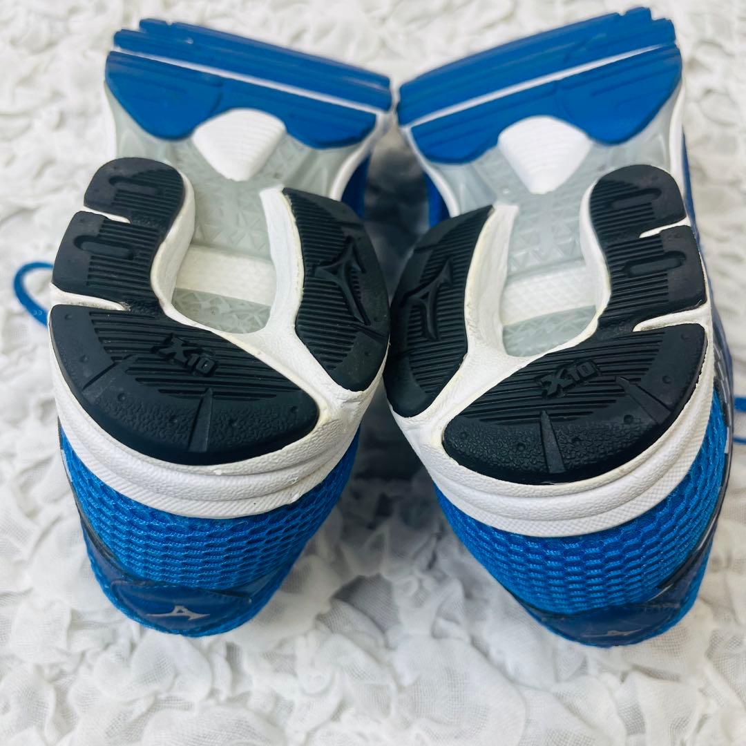 MIZUNOミズノランニングシューズ26青ブルー軽量メッシュ陸上マラソン完売品