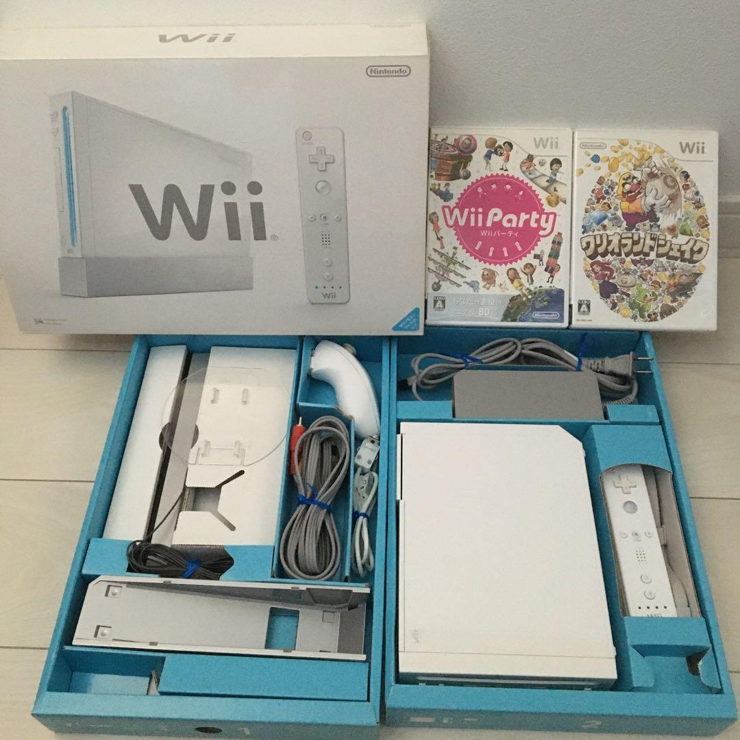 ゲーム　wii本体　ゲームソフト2本セット　購入してすぐに遊べますよ‼️