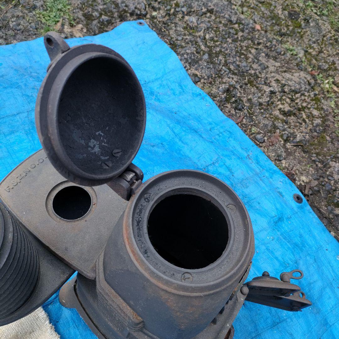 福禄ストーブ 高さ48cm 重さ21kg 鋳物 石炭 薪