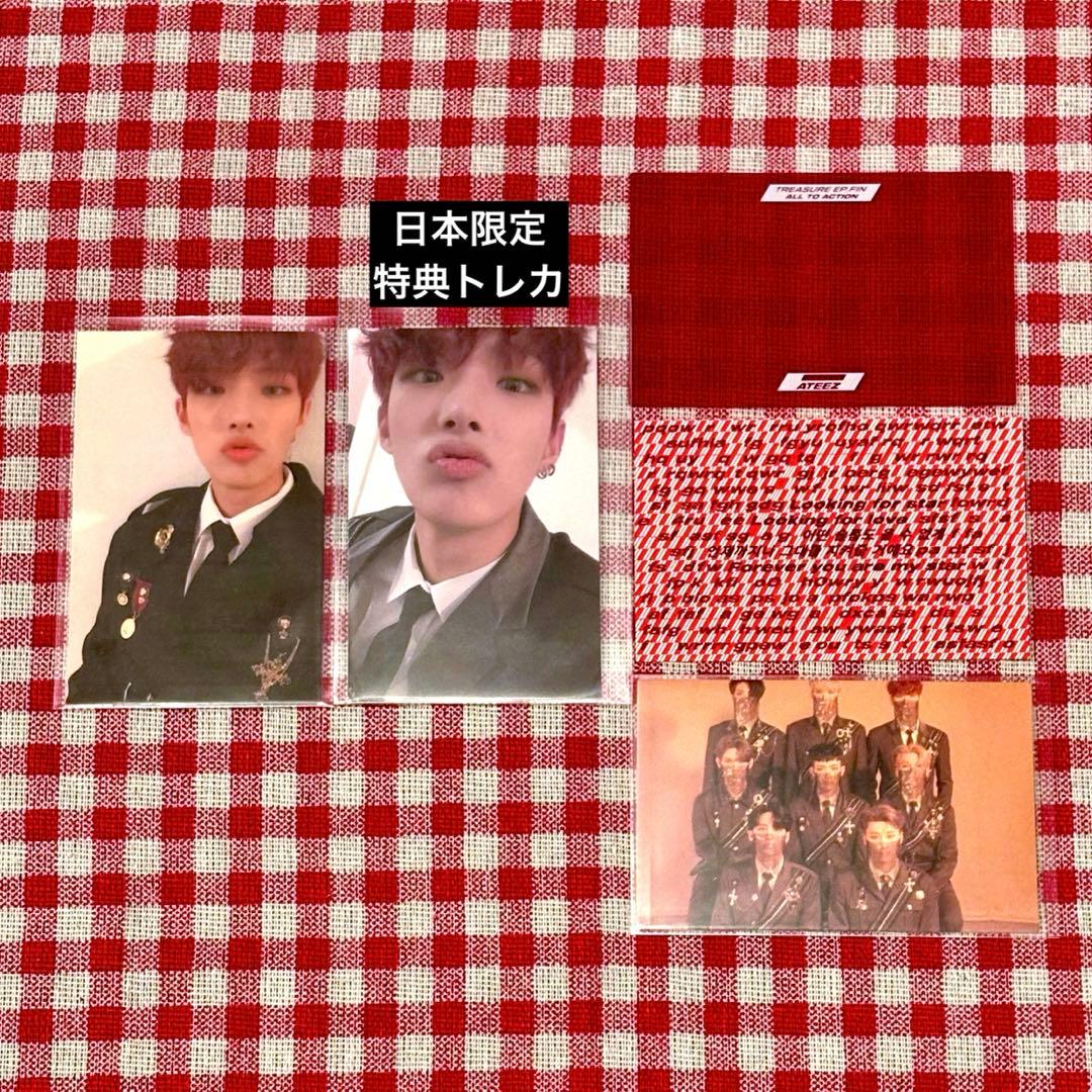ateez TREASURE EP.FIN Z ver 白 ミンギ レア トレカ