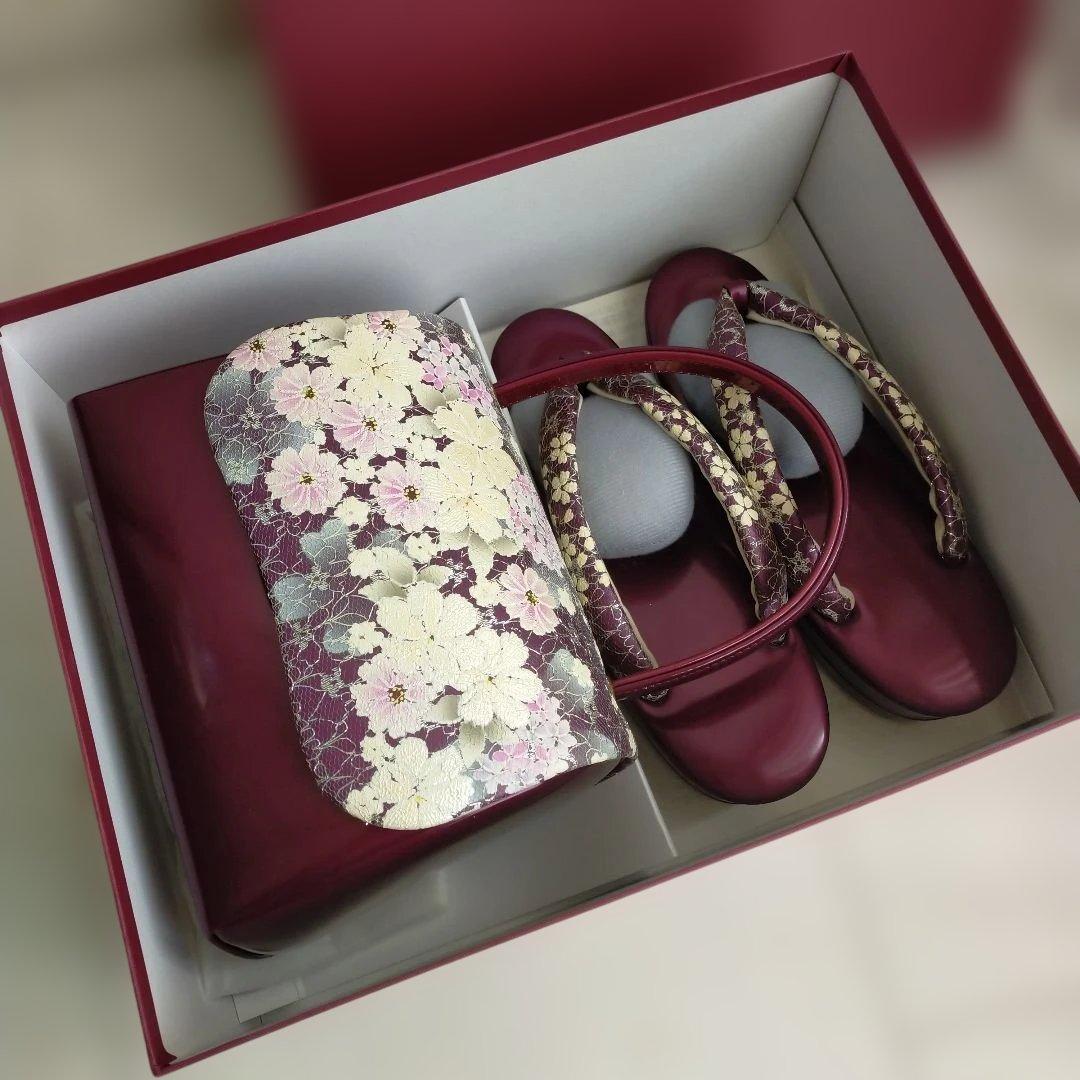 和装小物　草履バッグセット　草履24cm 成人式