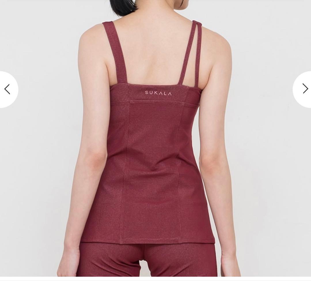 SUKALA リブデニムロングキャミソール