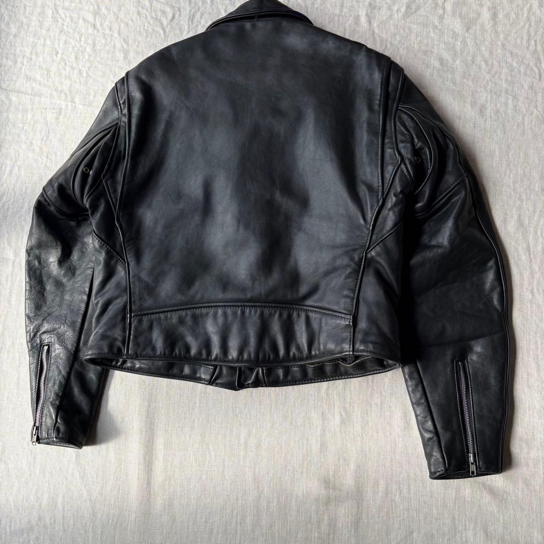 希少サイズ 44 Schott 613 ダブルライダースジャケット 牛タグ