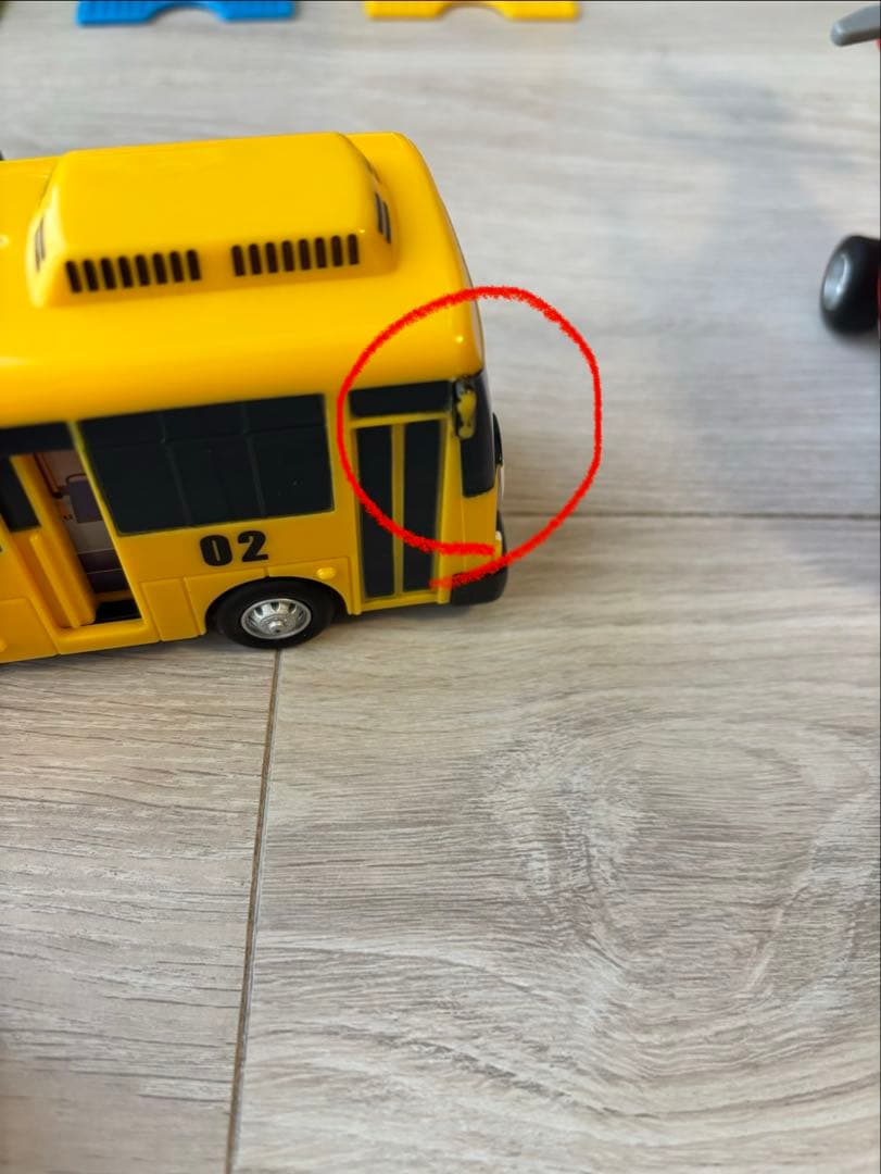 ちびっこバスTAYO 車庫　プルバックカー　6点