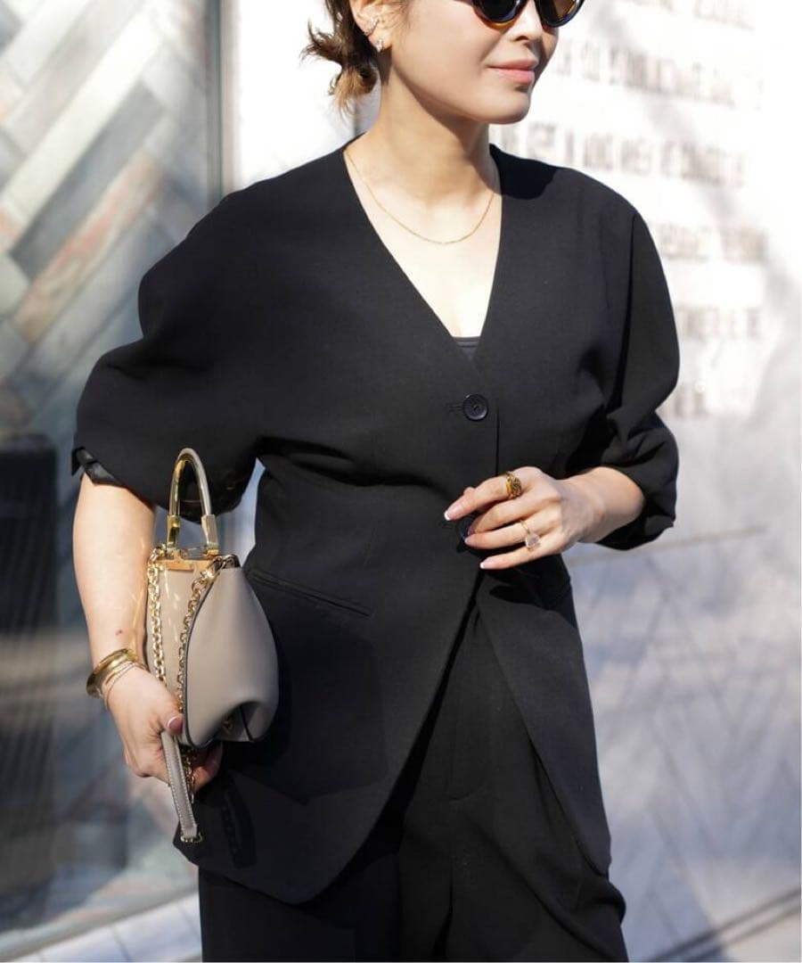 Deuxieme Classe CELERI ノーカラー ジャケット