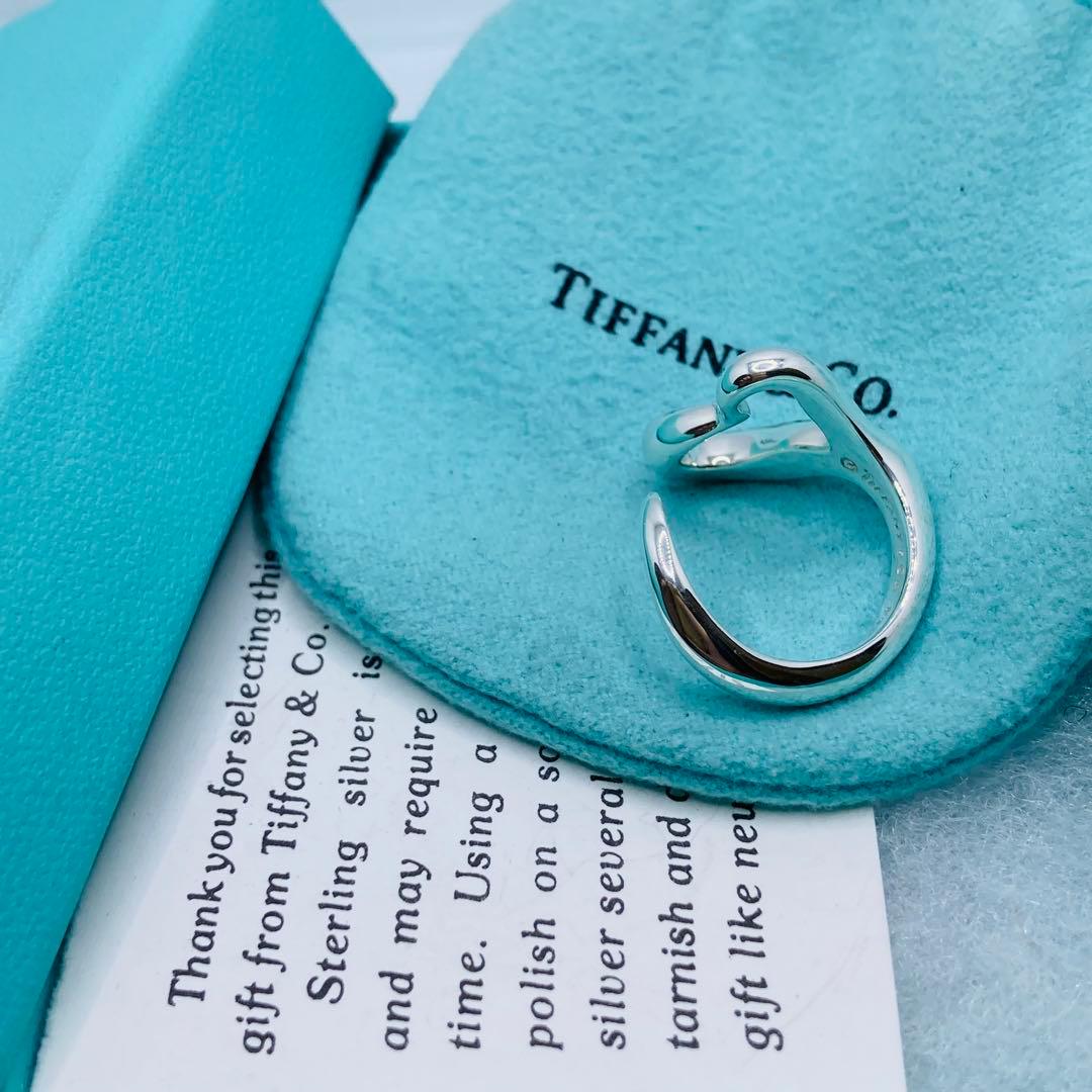 極美品✨ ティファニー リング 指輪 オープンハート ハート AG925 #14