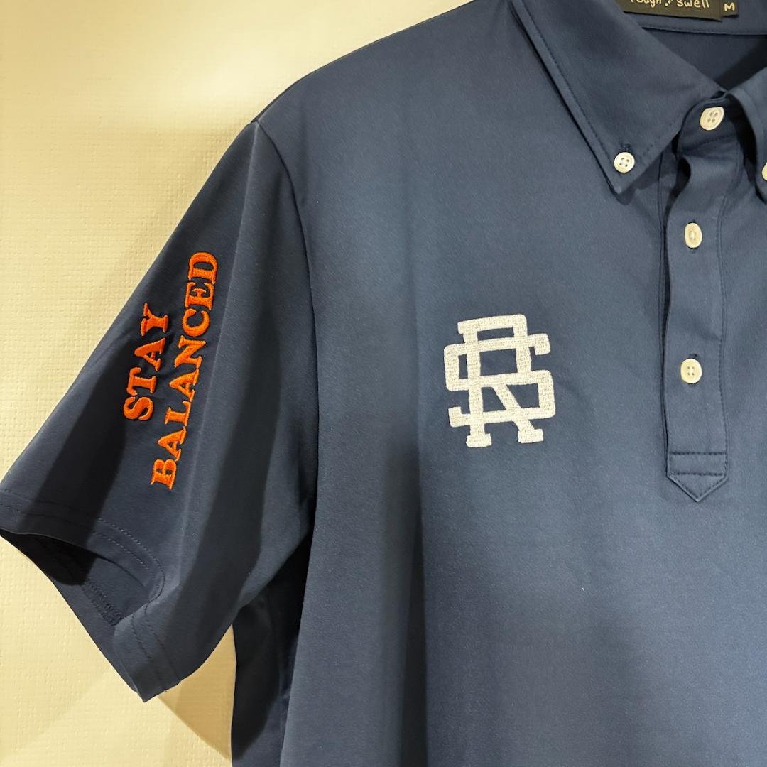 rough and swell ネイビー ゴルフ ポロシャツ M