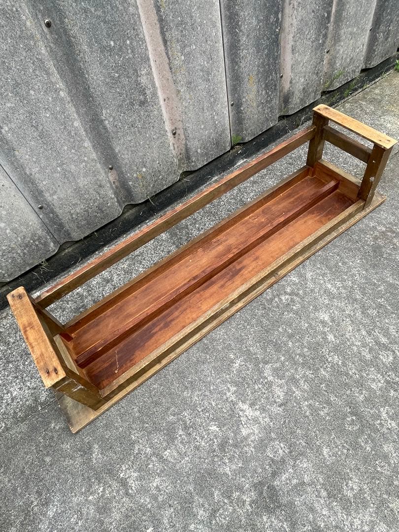 稀少/ビンテージ/古道具/当時物/無垢材/寺子屋/長机/作業台/店舗什器/②