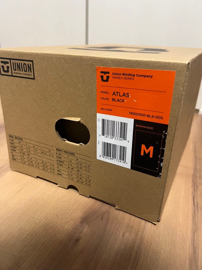 Union Atlas Mサイズ　BLACK 新品未使用　値下げ交渉可能