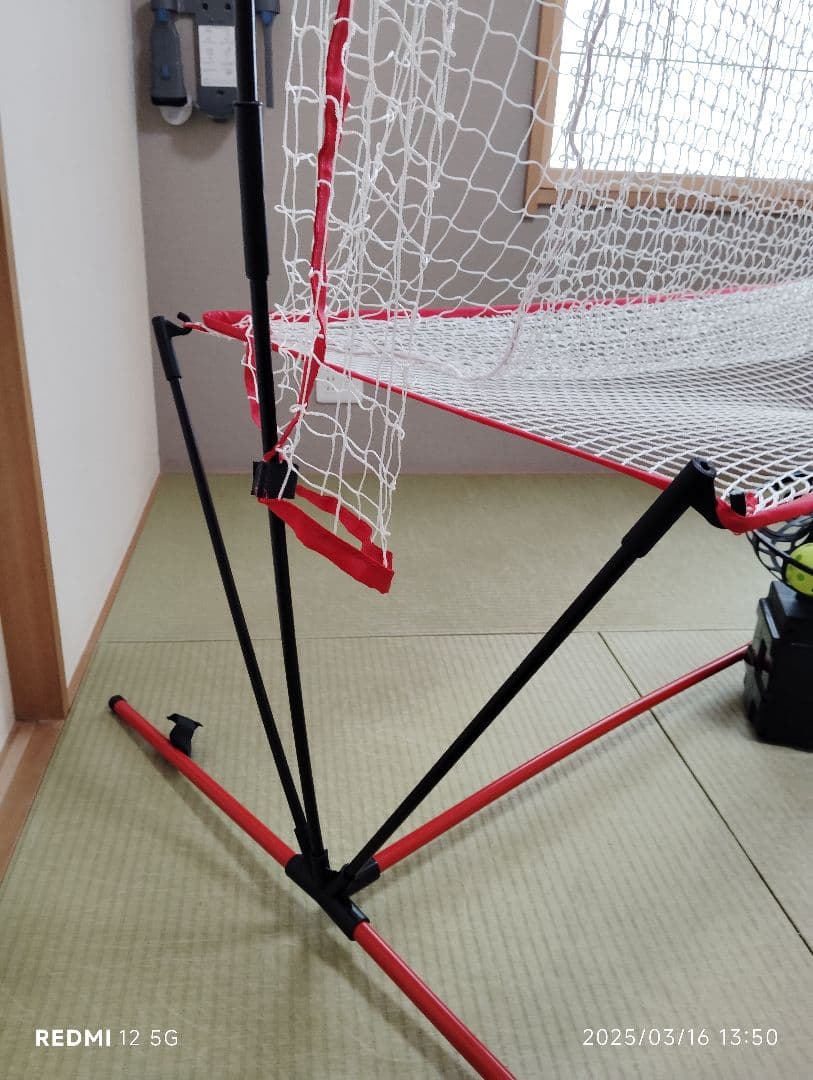 FIELD FORCE ネット＆トスマシン 折りたたみ式 赤白