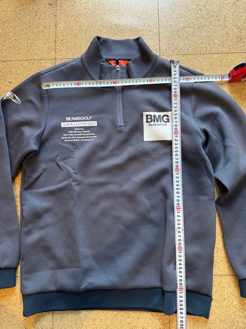 BeamsGolf ハーフジップジャケット L グレー