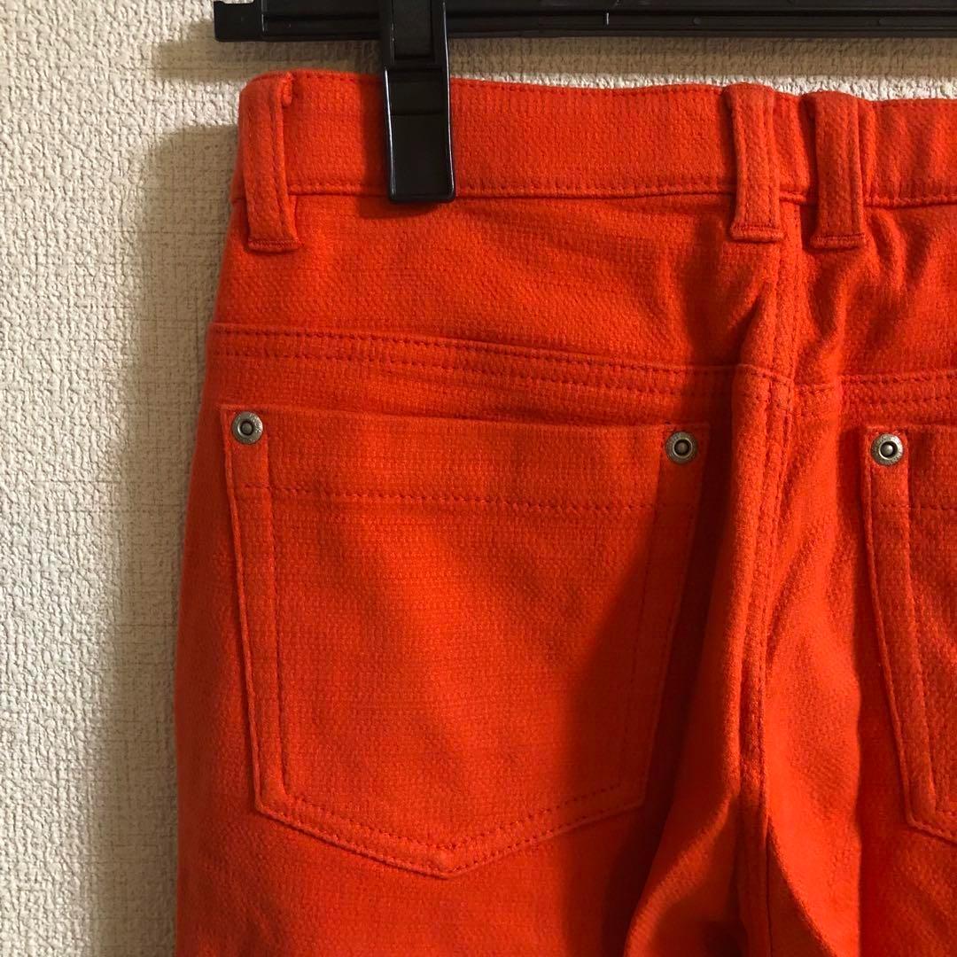 パーリーゲイツ ジャックバニー 冬用 厚手 パンツ オレンジ サイズ150