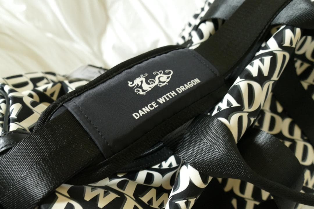 ★新品★ダンスウィズドラゴン★モノグラムプリントボストンバッグ★BK