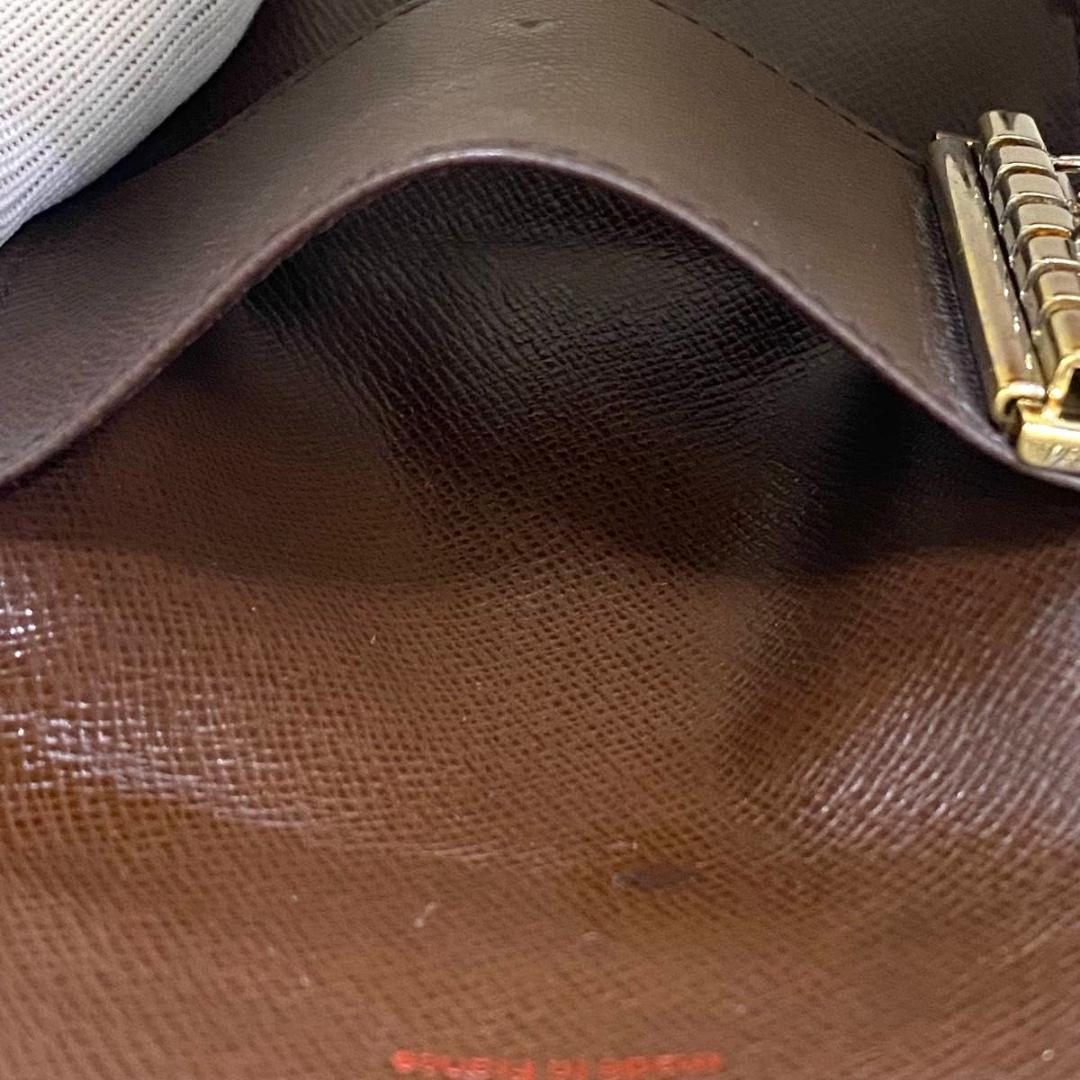 ルイ ヴィトン◎ミュルティクレ6 ダミエ キーケース ブラウン エベヌ 三つ折り