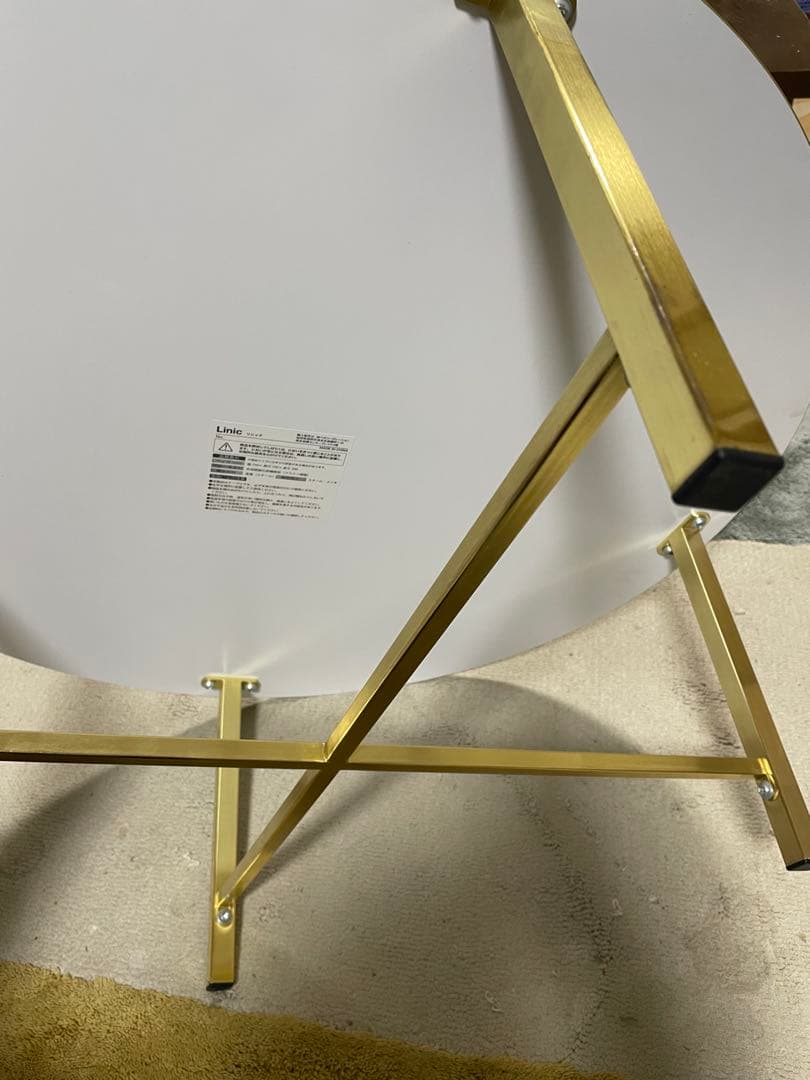 LOWYA 大理石柄　センターテーブル　丸テーブル