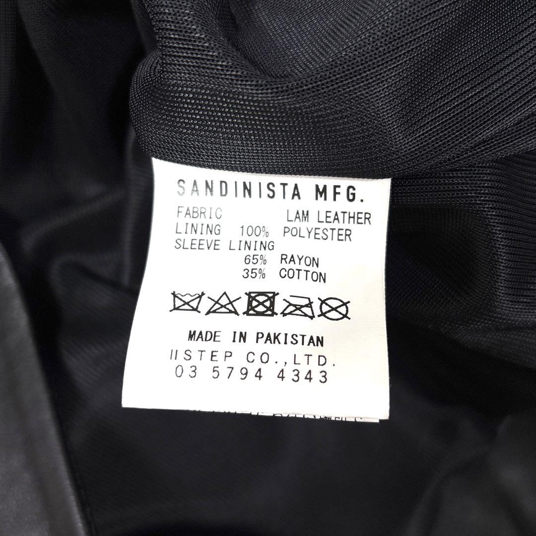 SANDINISTA ラムレザーライダースジャケット S