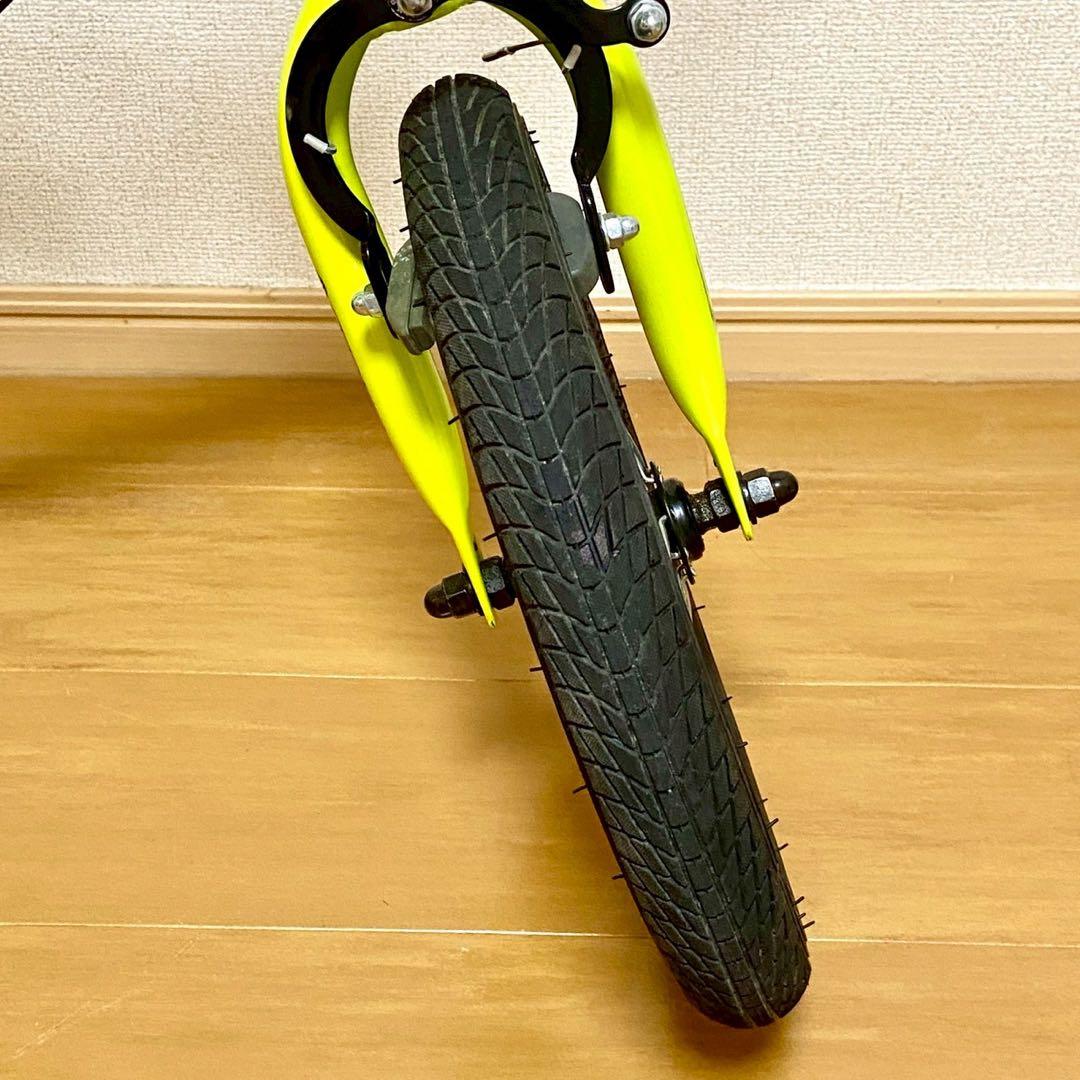 スタンド付き STRIDER 14x 子供用自転車 生産終了限定色ライムイエロー