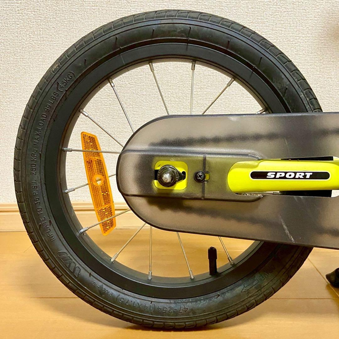 スタンド付き STRIDER 14x 子供用自転車 生産終了限定色ライムイエロー