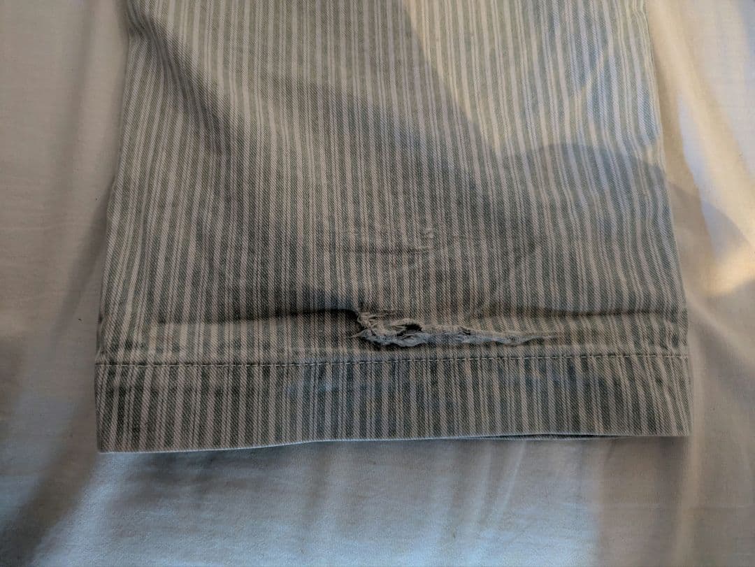 キャピタル　KAPITAL ダブルニー ヒッコリー ランバーパンツ