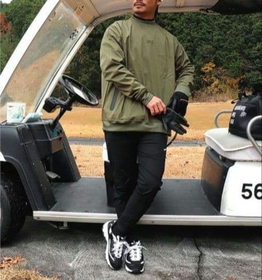 LUXE/R GOLF ストレッチ布帛パンツ 45855BKXL③