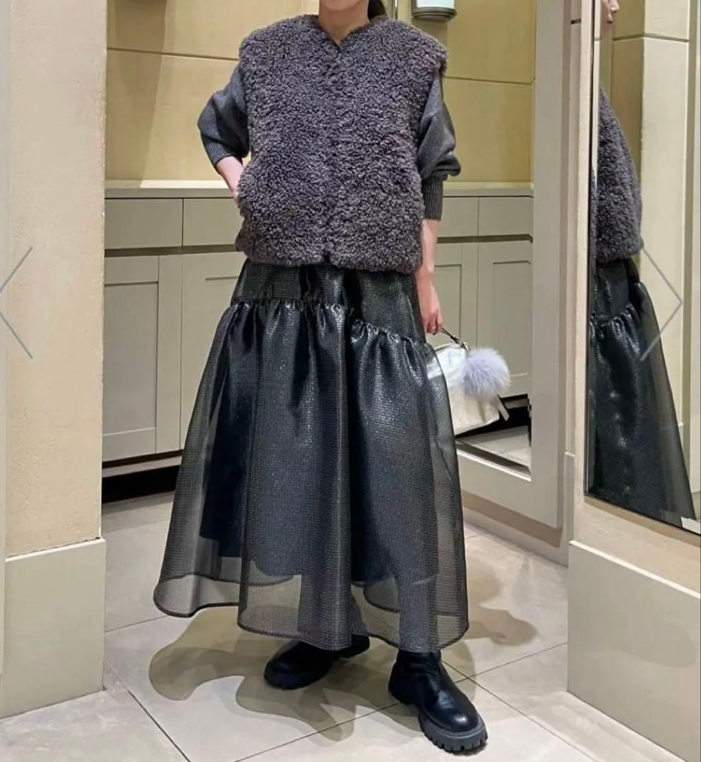 UNITED ARROWS TOKYO ファーライク ボア ベスト 完売品