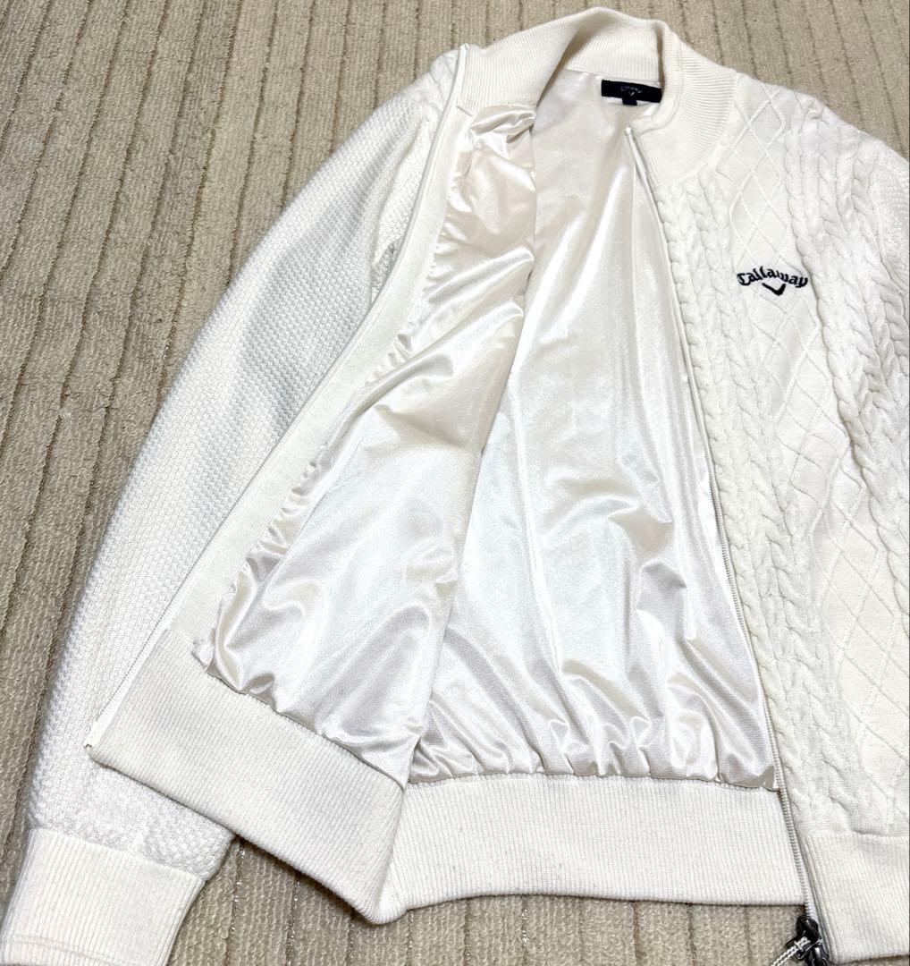 【美品】Callaway キャロウェイ　ゴルフジャケット　裏地　ダブルジップ　Ｌ