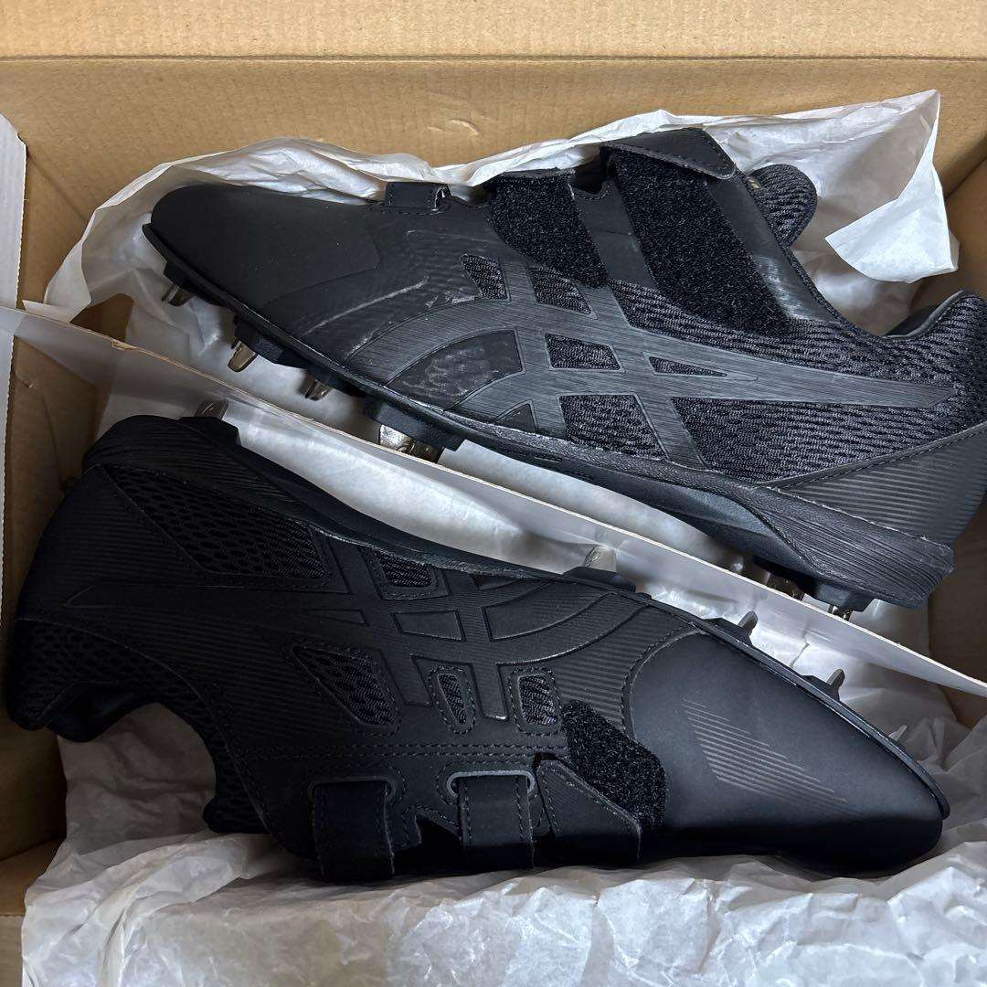 新品　アシックス　野球　スパイク　ゴールドステージMG ブラック　26.5